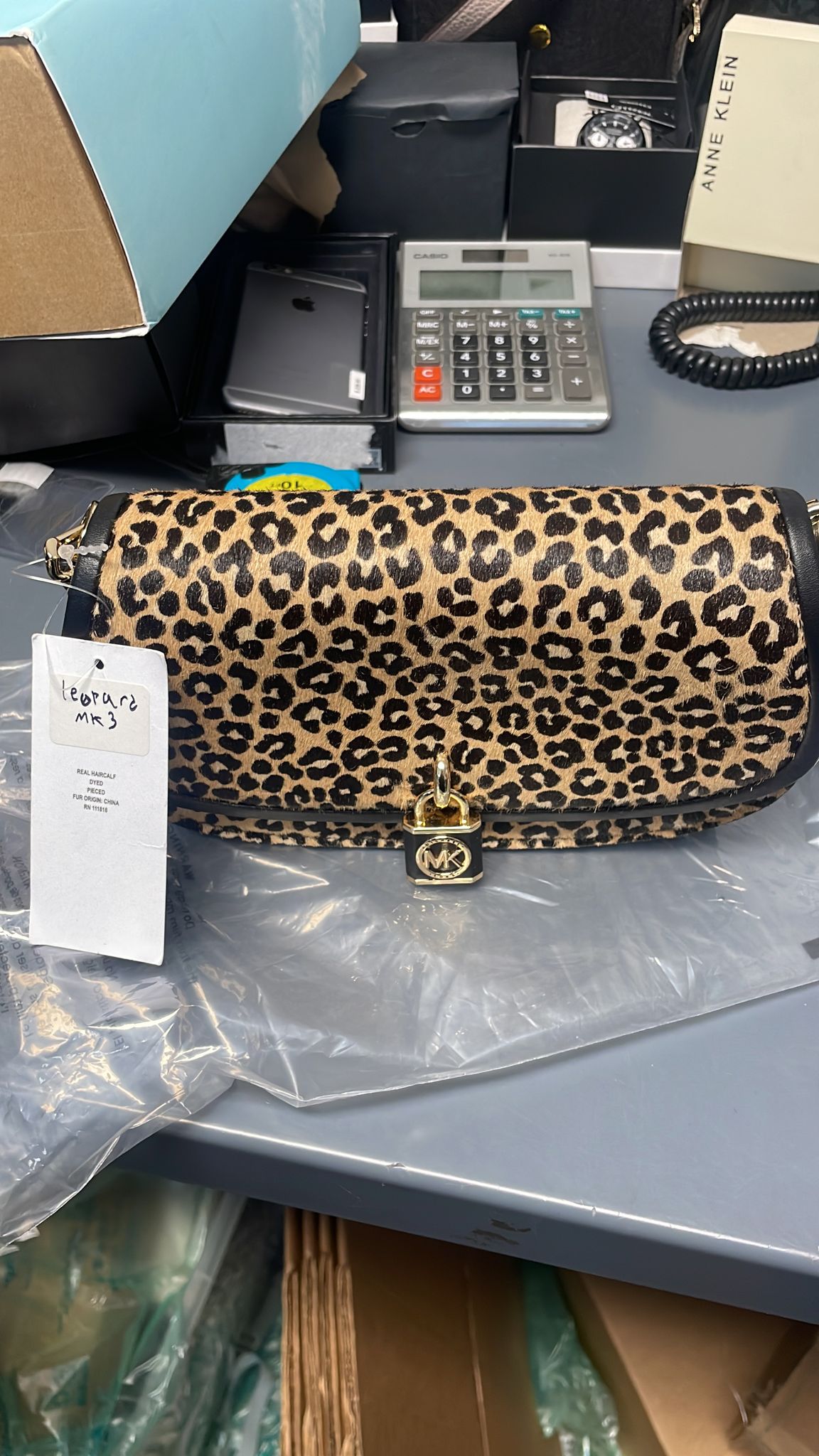 Michael Kors Crossbody Leopard Print- Brown/Multi
