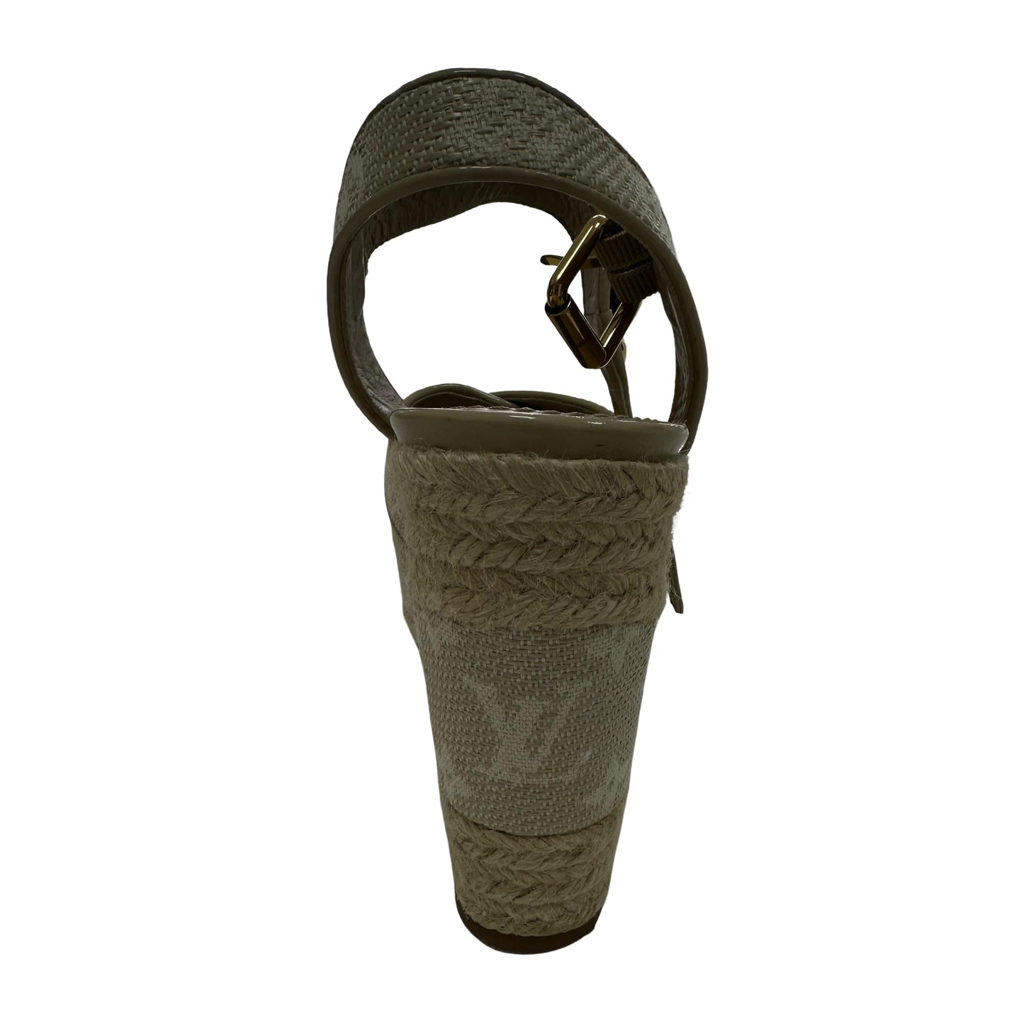 Louis Vuitton Canvas Monogram Nil Espadrille Wedge Sandals - Pre owned