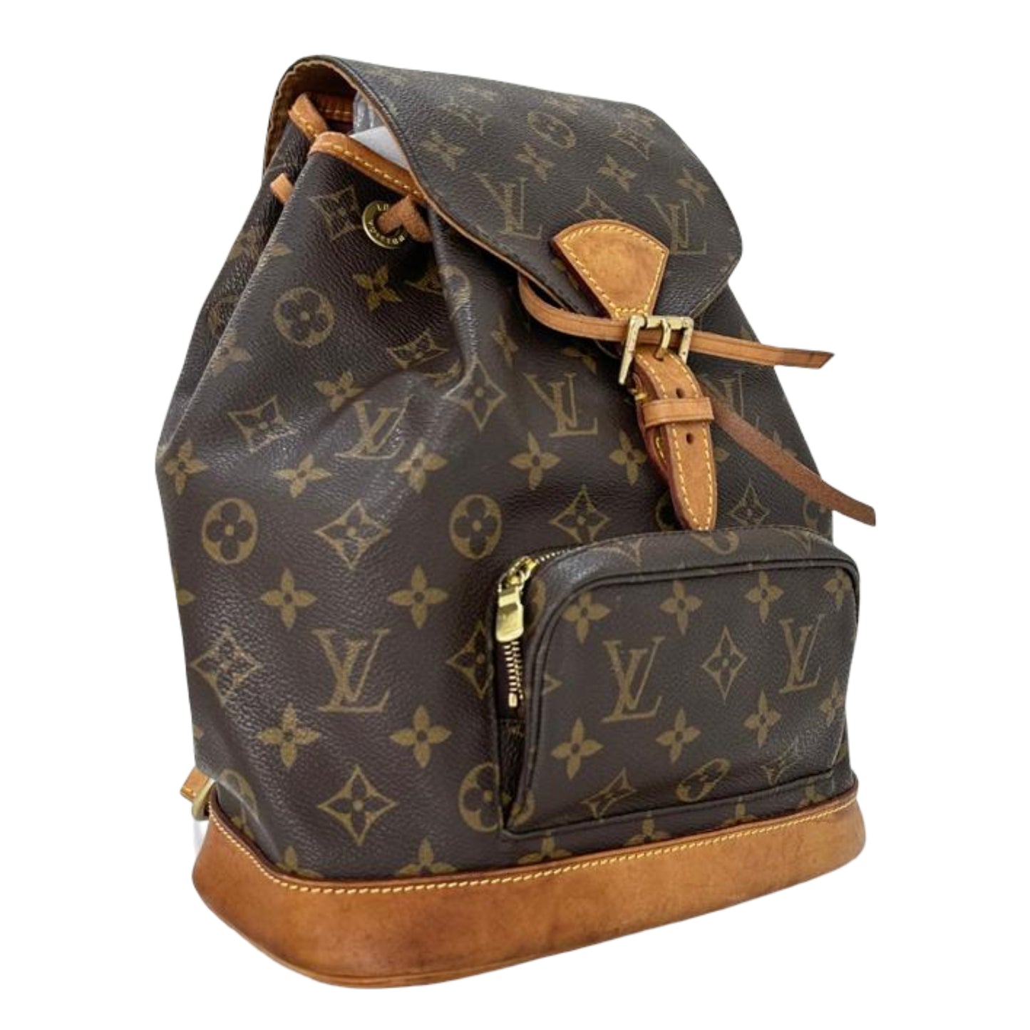 Louis Vuitton Monogram Montsouris Backpack- Brown