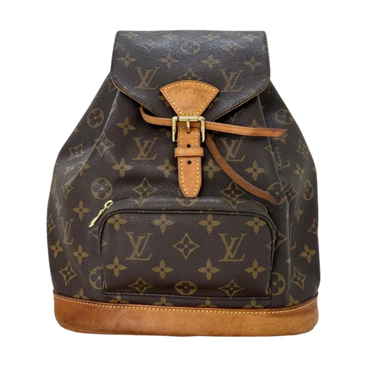 Louis Vuitton Monogram Montsouris Backpack- Brown