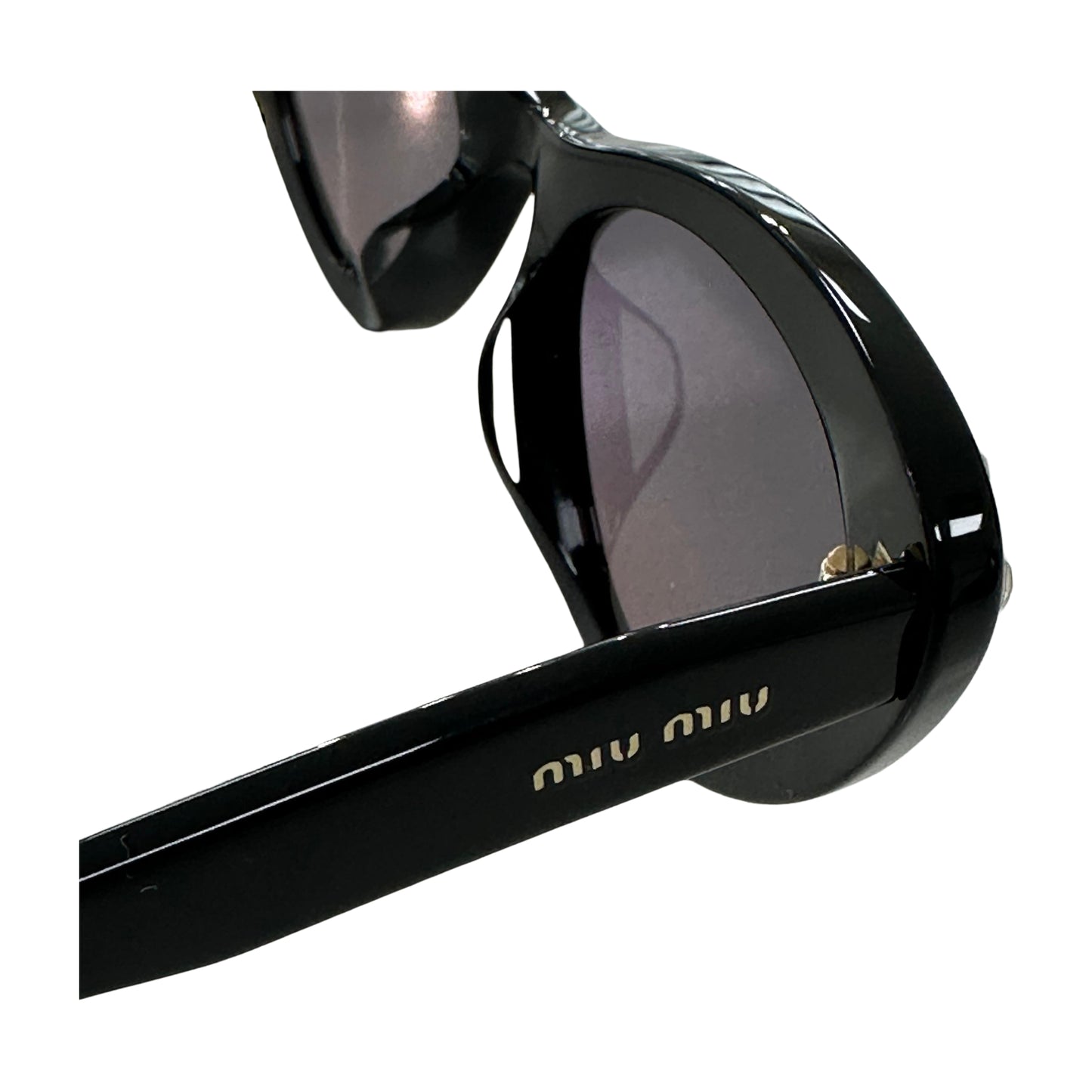 Miu Miu MU 01VS 152146 Black Butterfly Sunglasses - Pre Owned