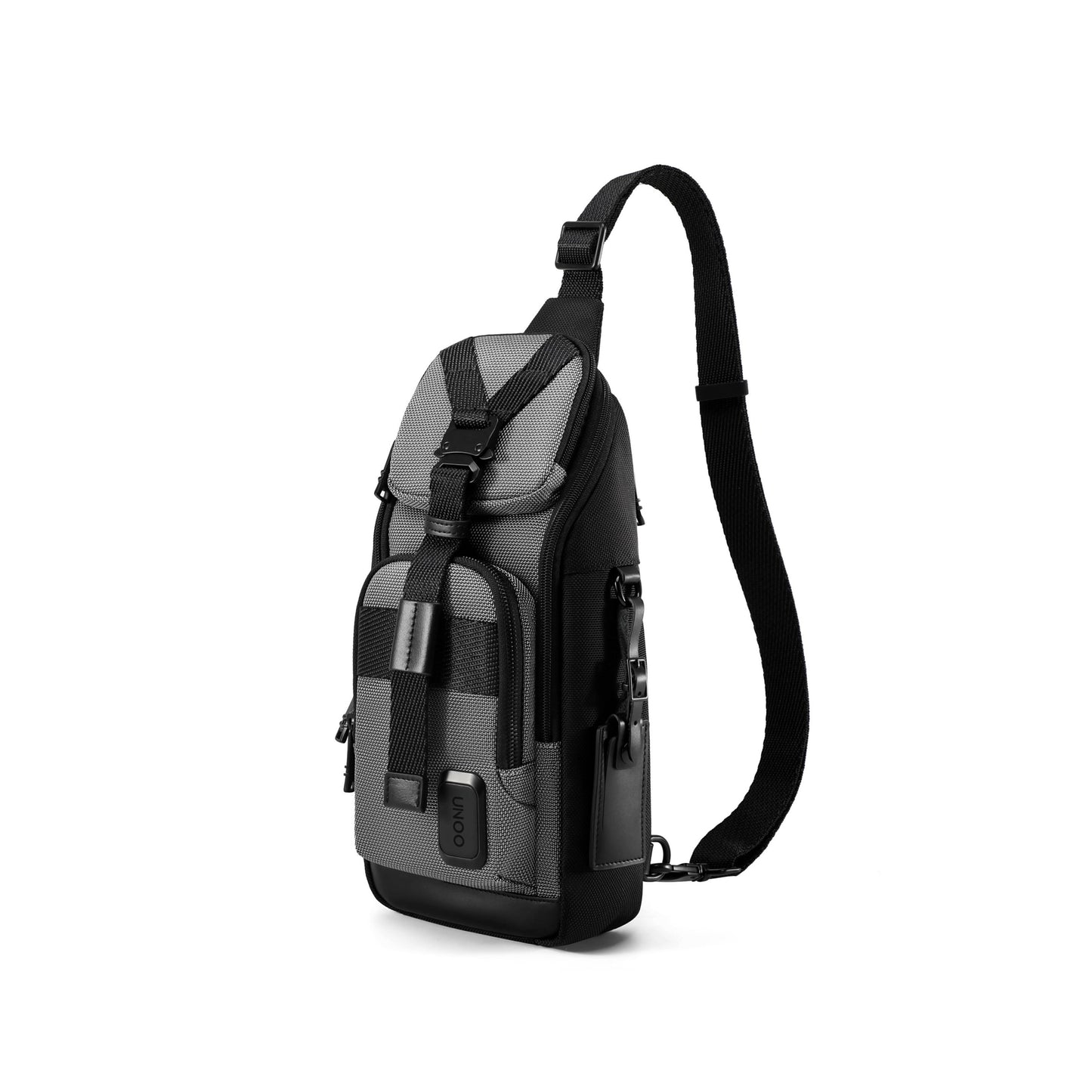 UNOO Austin Crossbody Sling - Black/Gray