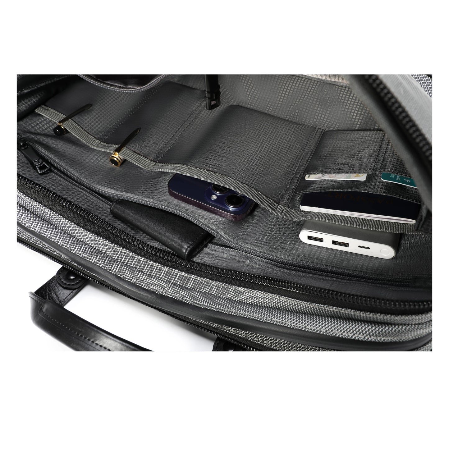 UNOO Maratime Briefcase Travel Bag - Gray/Black