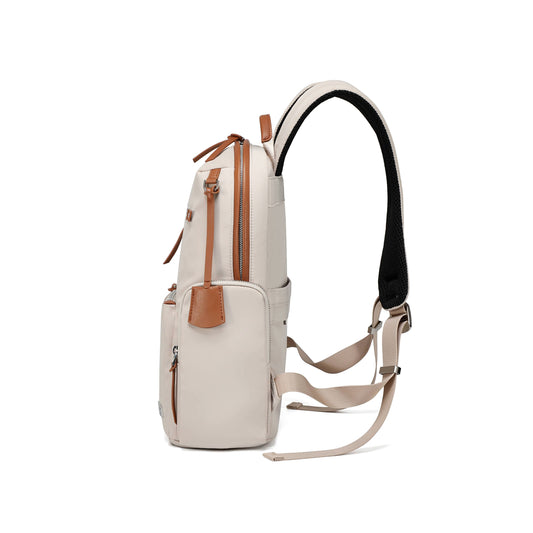 UNOO Elara Backpack -Chalk/Brown