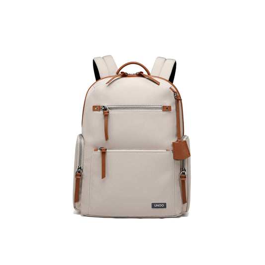 UNOO Elara Backpack -Chalk/Brown