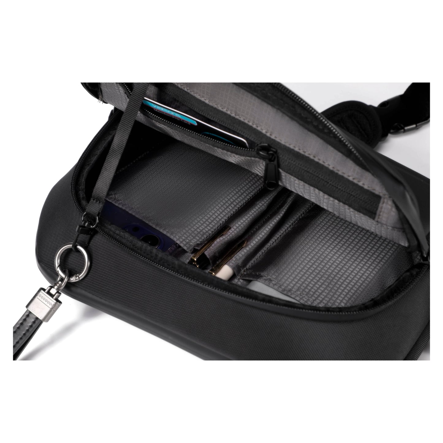 UNOO Platoon Crossbody Sling Bag - Black