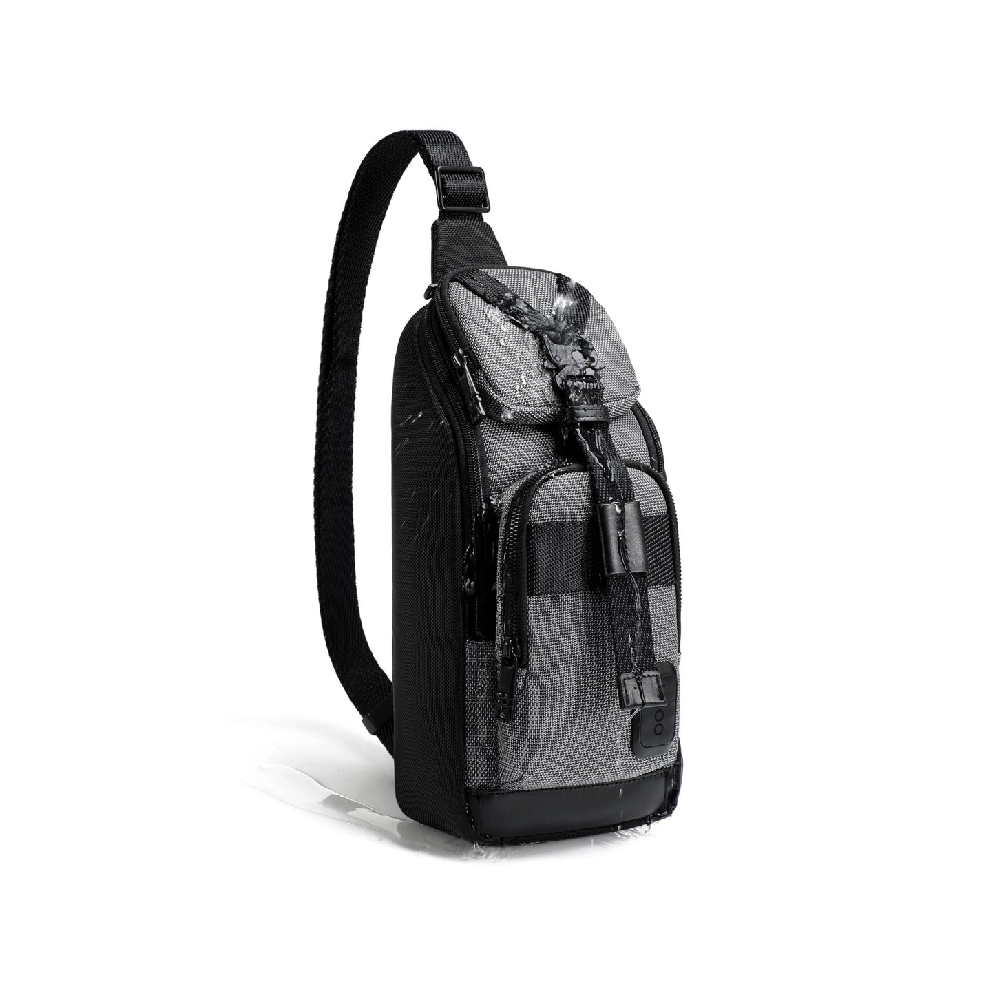 UNOO Austin Crossbody Sling - Black/Gray