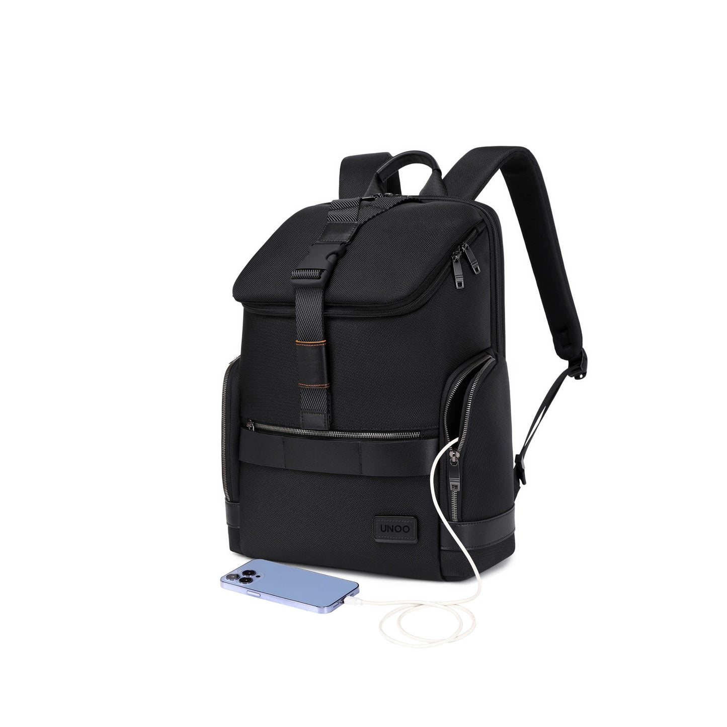 UNOO Houston Travel Backpack - Black