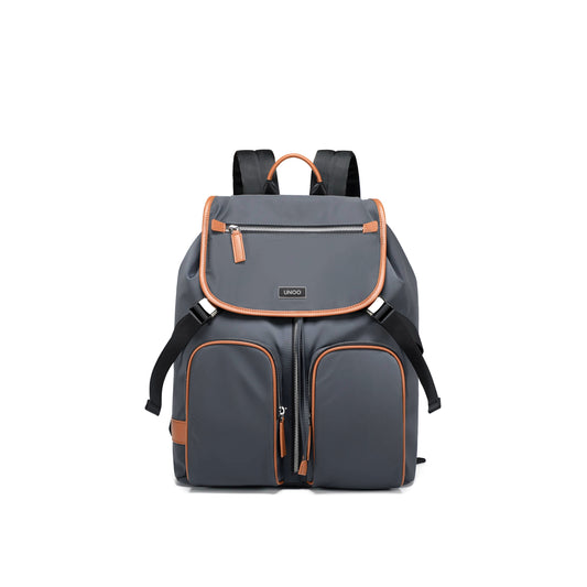 UNOO Elara Backpack - Gray/Orange