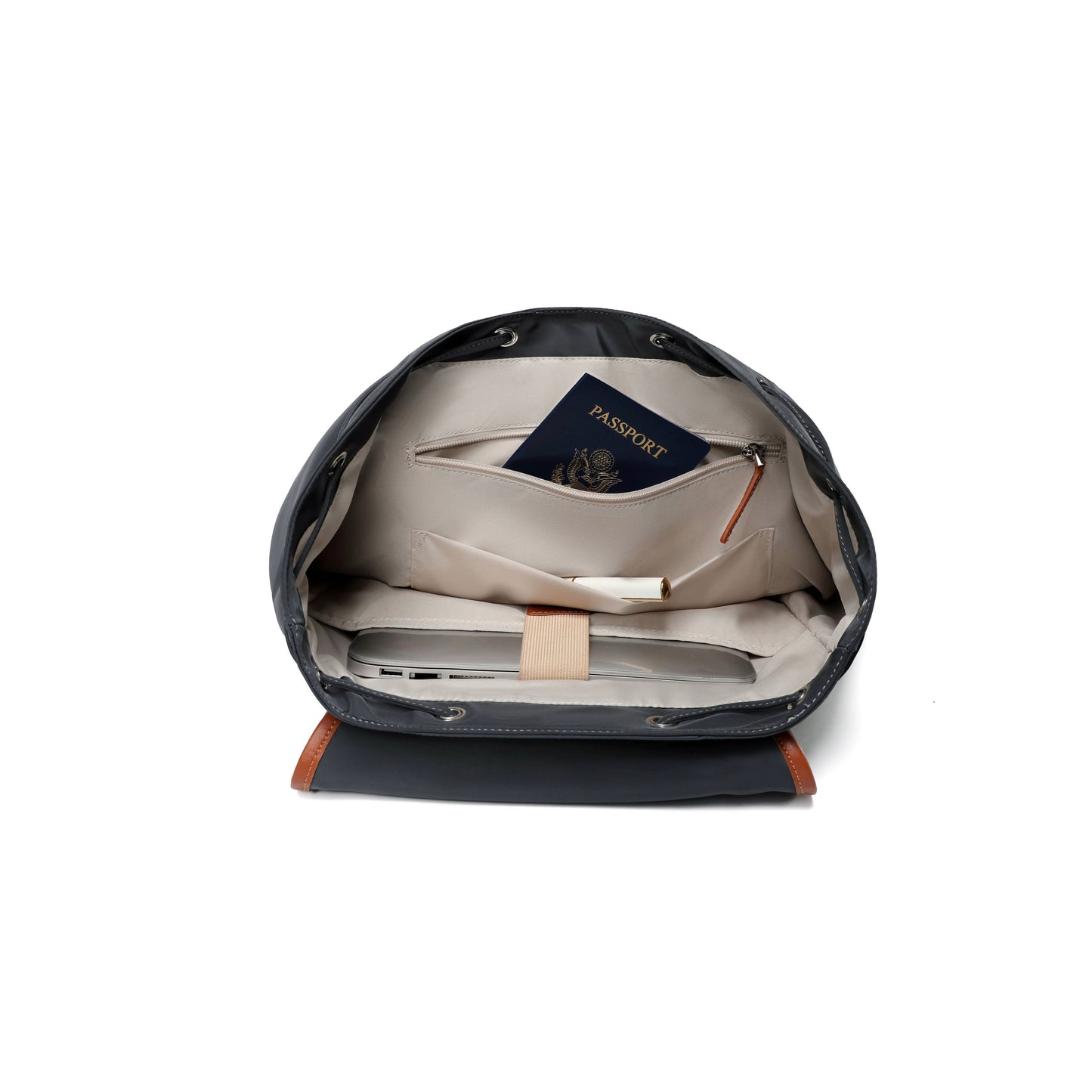 UNOO Elara Backpack - Gray/Orange