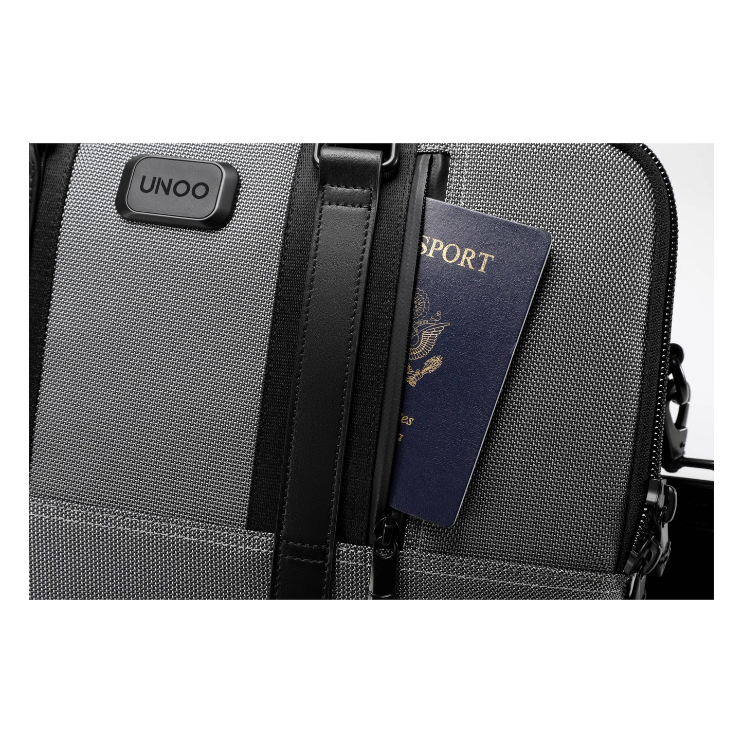 UNOO Maratime Briefcase Travel Bag - Gray/Black