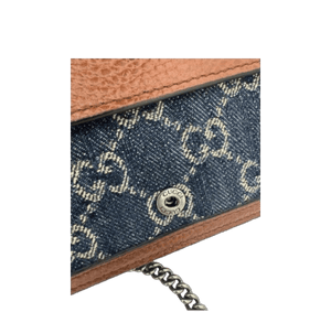Gucci Dionysus Crossbody Bag Women’s Navy Denim GG Supreme Chain Shoulder Bag - www.unoo.com