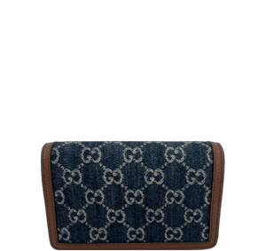 Gucci Dionysus Crossbody Bag Women’s Navy Denim GG Supreme Chain Shoulder Bag - www.unoo.com