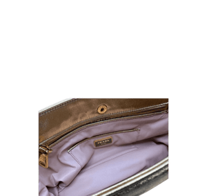 Prada Nappa Leather Flame Clutch Bag Gold Handbag Women’s Designer - www.unoo.com