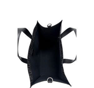 Fendi Jacquard Shopper Tote Bag - Black - www.unoo.com