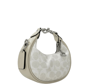Coach Jonie Bag In Signature Canvas -Silver/White Chalk - www.unoo.com