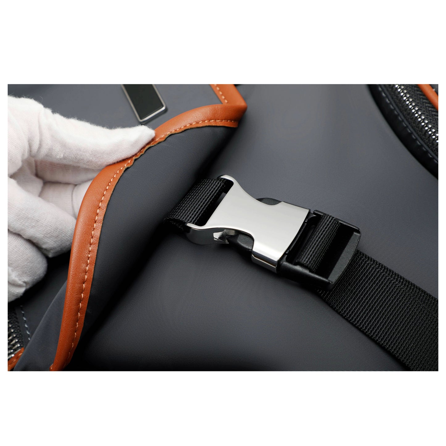 UNOO Elara Backpack - Gray/Orange
