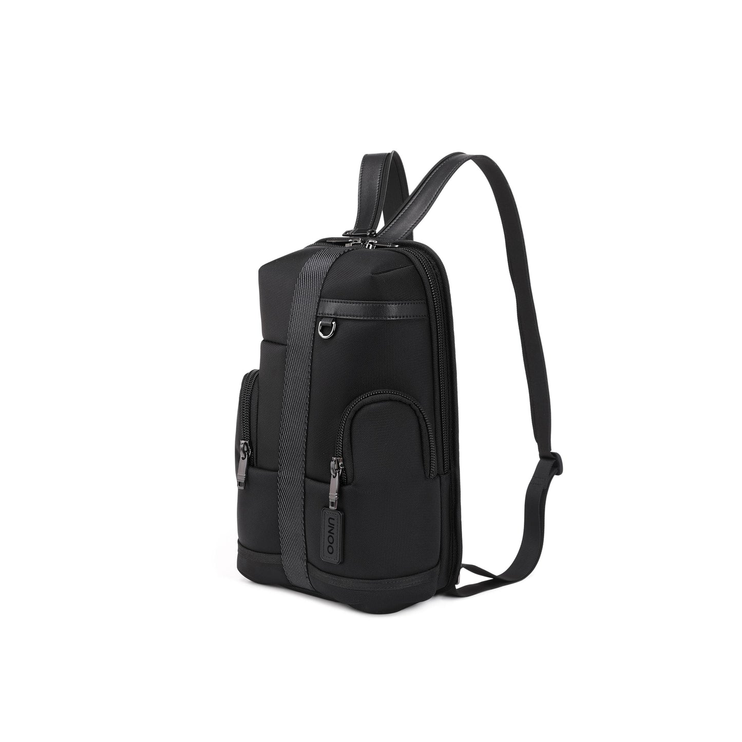 UNOO Kinston Crossbody Backpack - Black