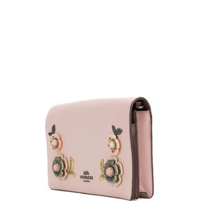 Coach Hayden Foldover Crossbody Clutch With Tea Rose Stones - Pink - www.unoo.com