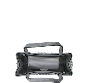 Kate Spade Sam Icon Crystal Embellished Fabric Mini Tote - Platinum Grey - www.unoo.com