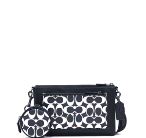 Coach Holden Crossbody In Signature Canvas - Gunmetal/Black/Chalk - www.unoo.com