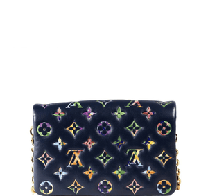 Louis Vuitton Monogram Garden Pochette Coussin - Navy Blue - www.unoo.com