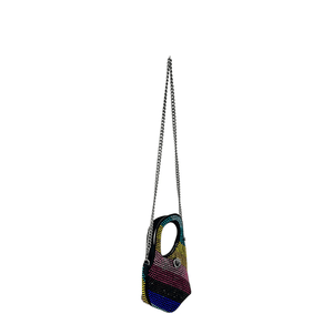 Kurt Geiger Small Chelsea Crystal Hobo Bag- Rainbow Crystal - www.unoo.com