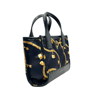 Kurt Geiger London Extra Small Quilted Recycled Square Shopper Tote Bag - Black - www.unoo.com