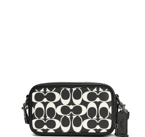 Coach Wyatt Crossbody In Signature Canvas - Gunmetal/Black/Chalk - www.unoo.com