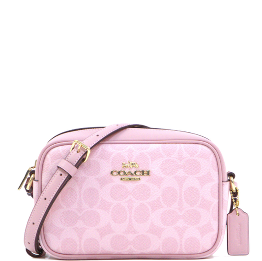 Coach Mini Jamie In Signature Canvas - Powder Pink