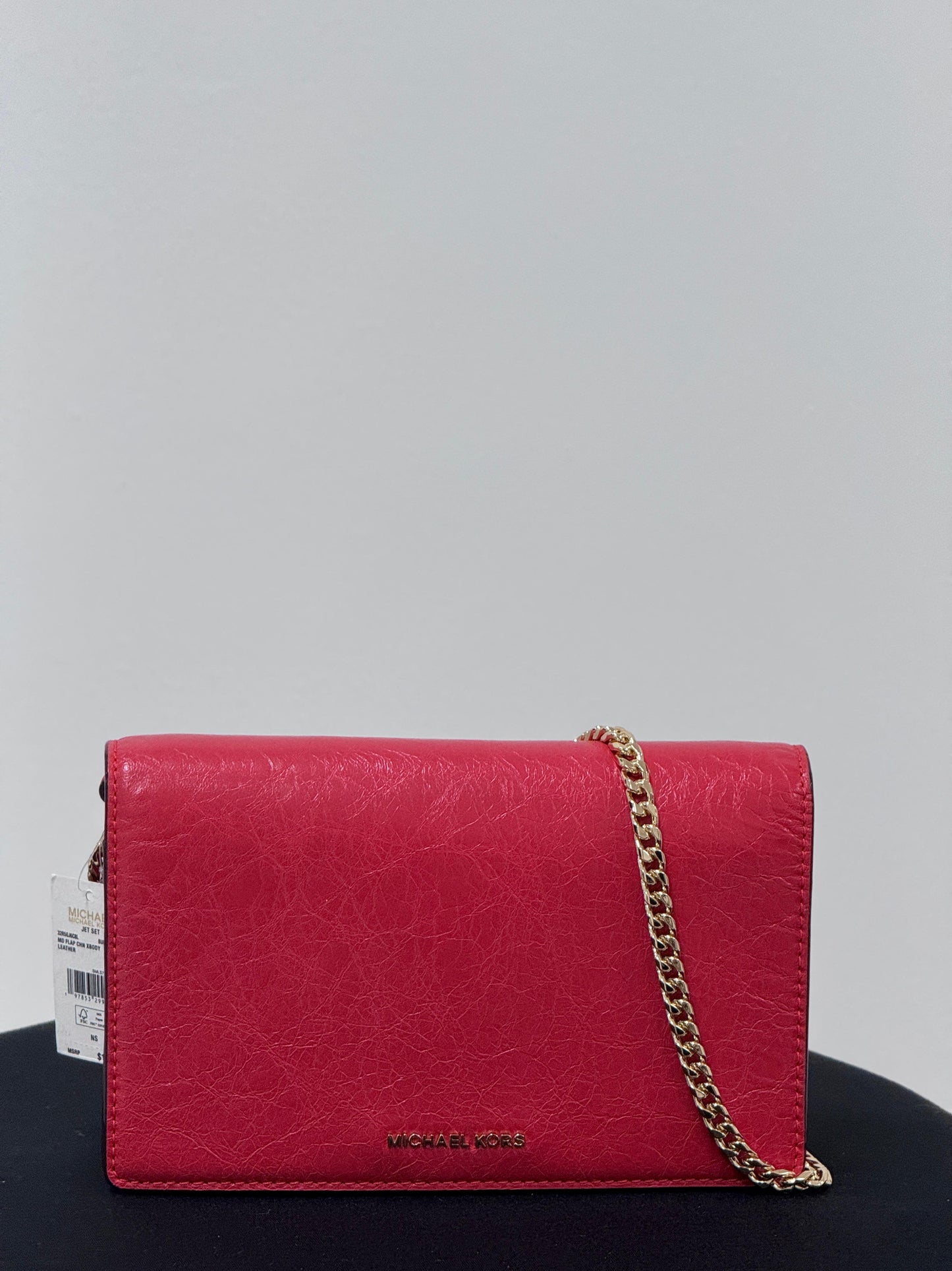 Michael Kors Medium Flap Crossbody Chain - Burnt Sienna