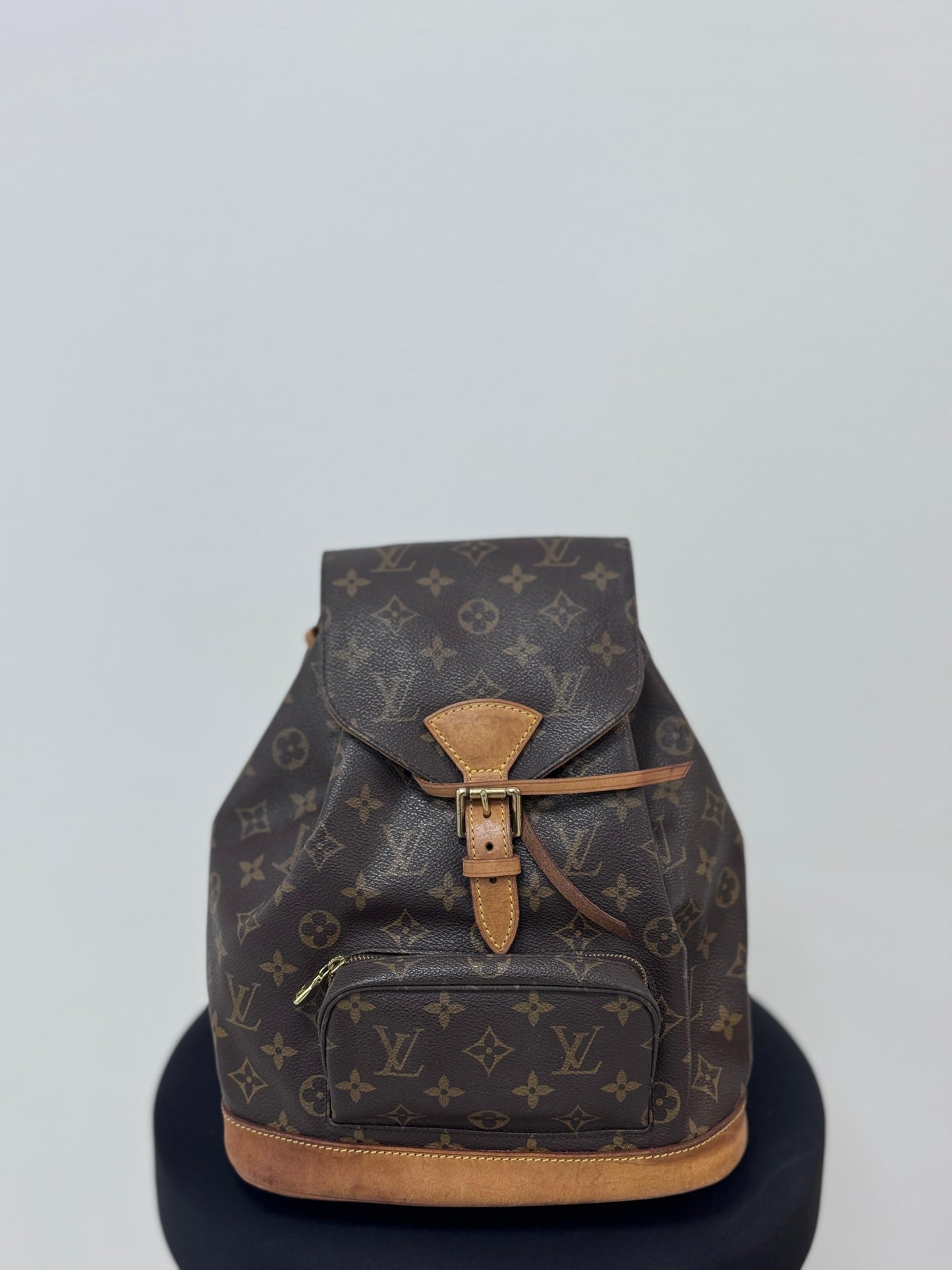 Louis Vuitton Monogram Montsouris Backpack- Brown