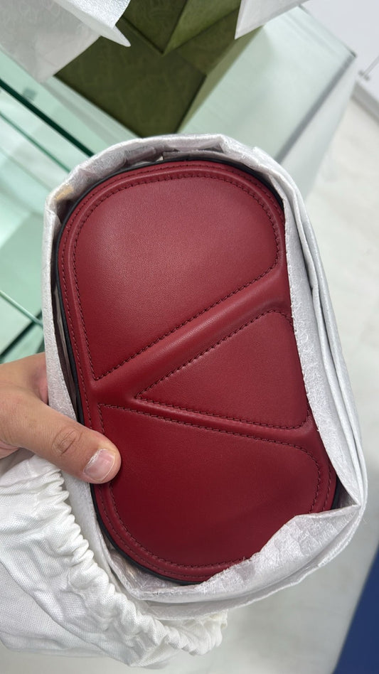 Valentino Garavani  Vlogo Walk Crossbody Bag- Red