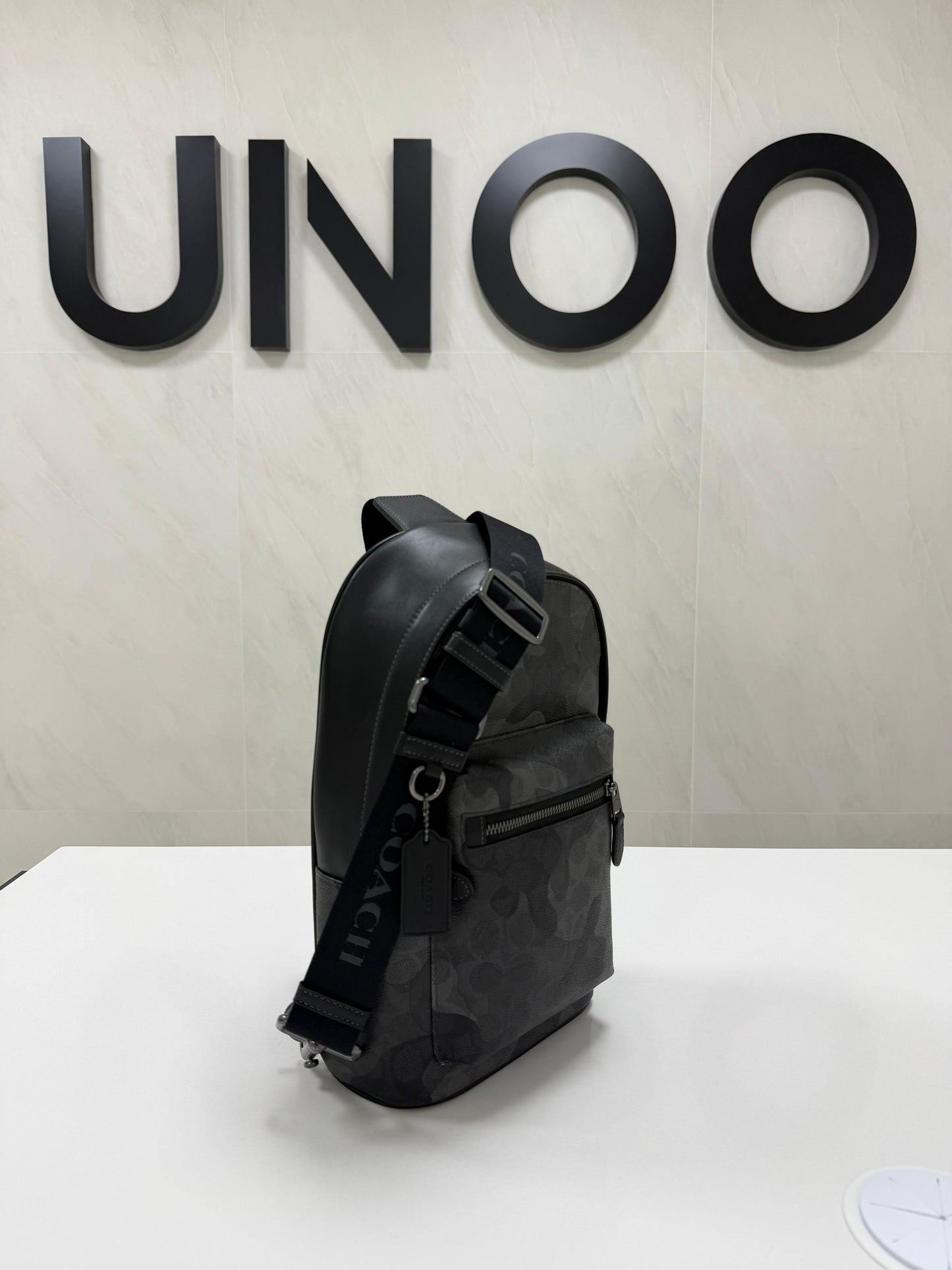 Coach West Pack In Signature Camo Print-Gunmetal/Grey Multi