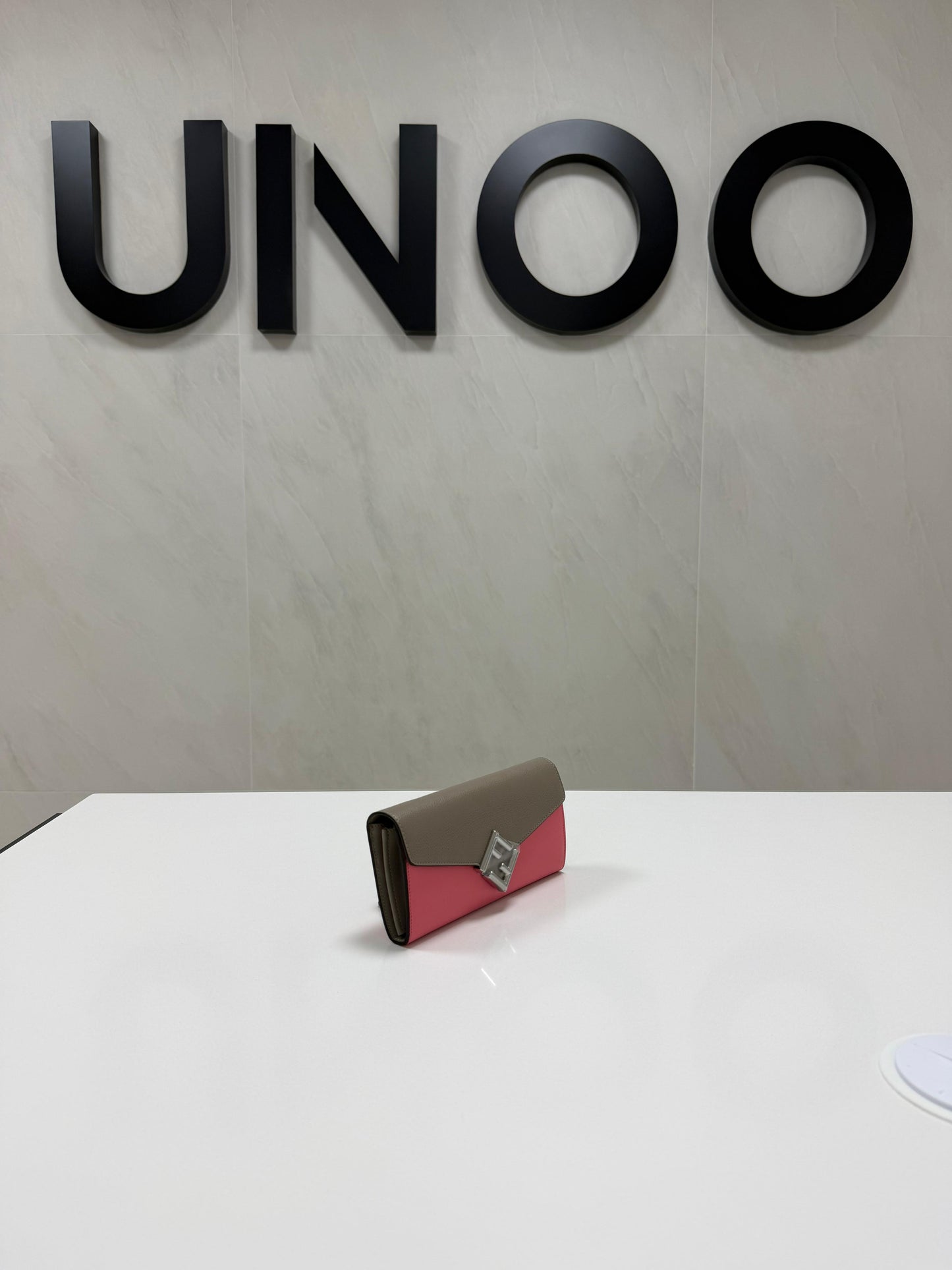 Fendi Pink Dalia/Tortora Leather Continental Wallet