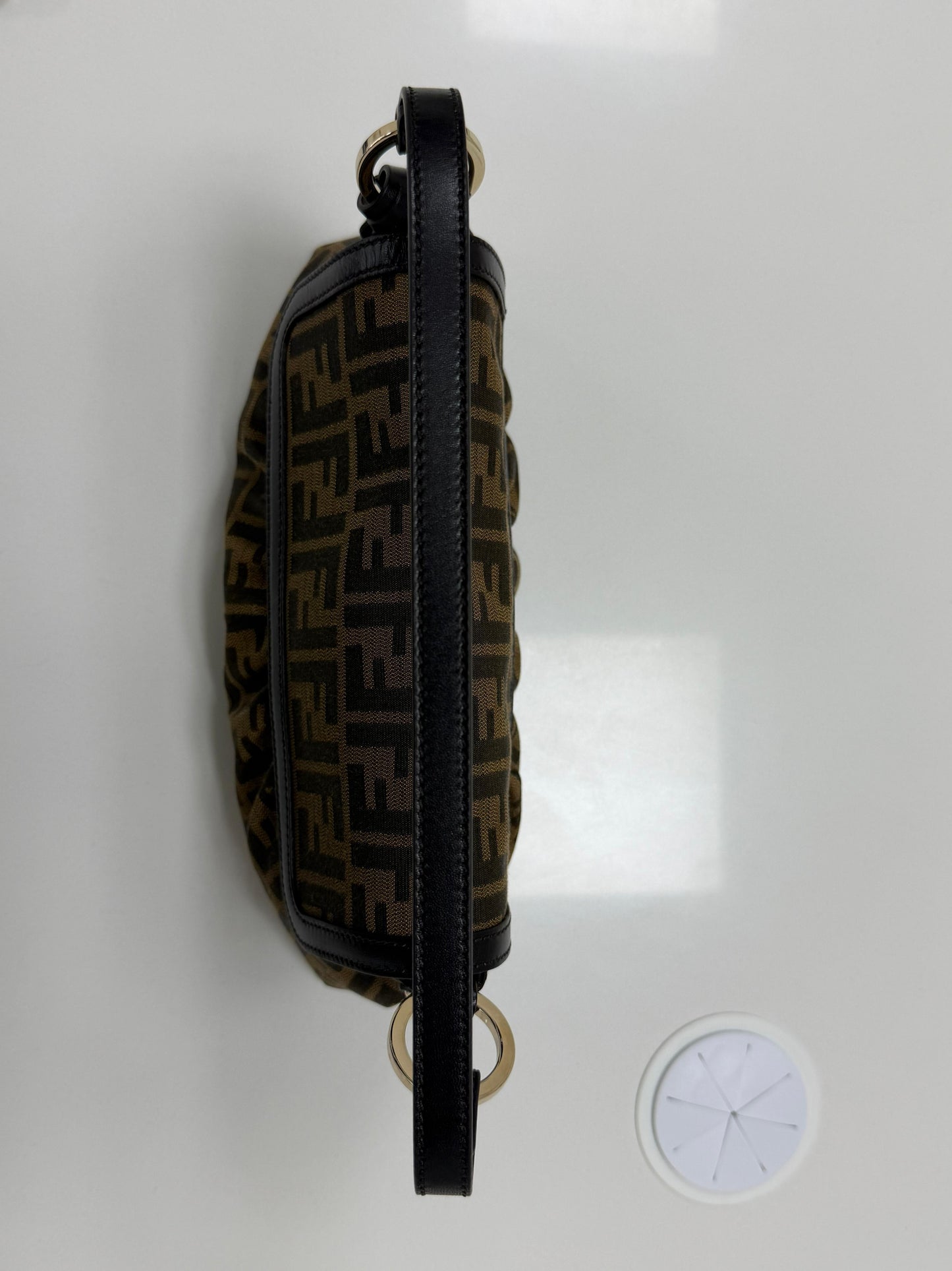 Fendi Tobacco Zucca Canvas and Leather Chef Shoulder Bag - PRE OWNED