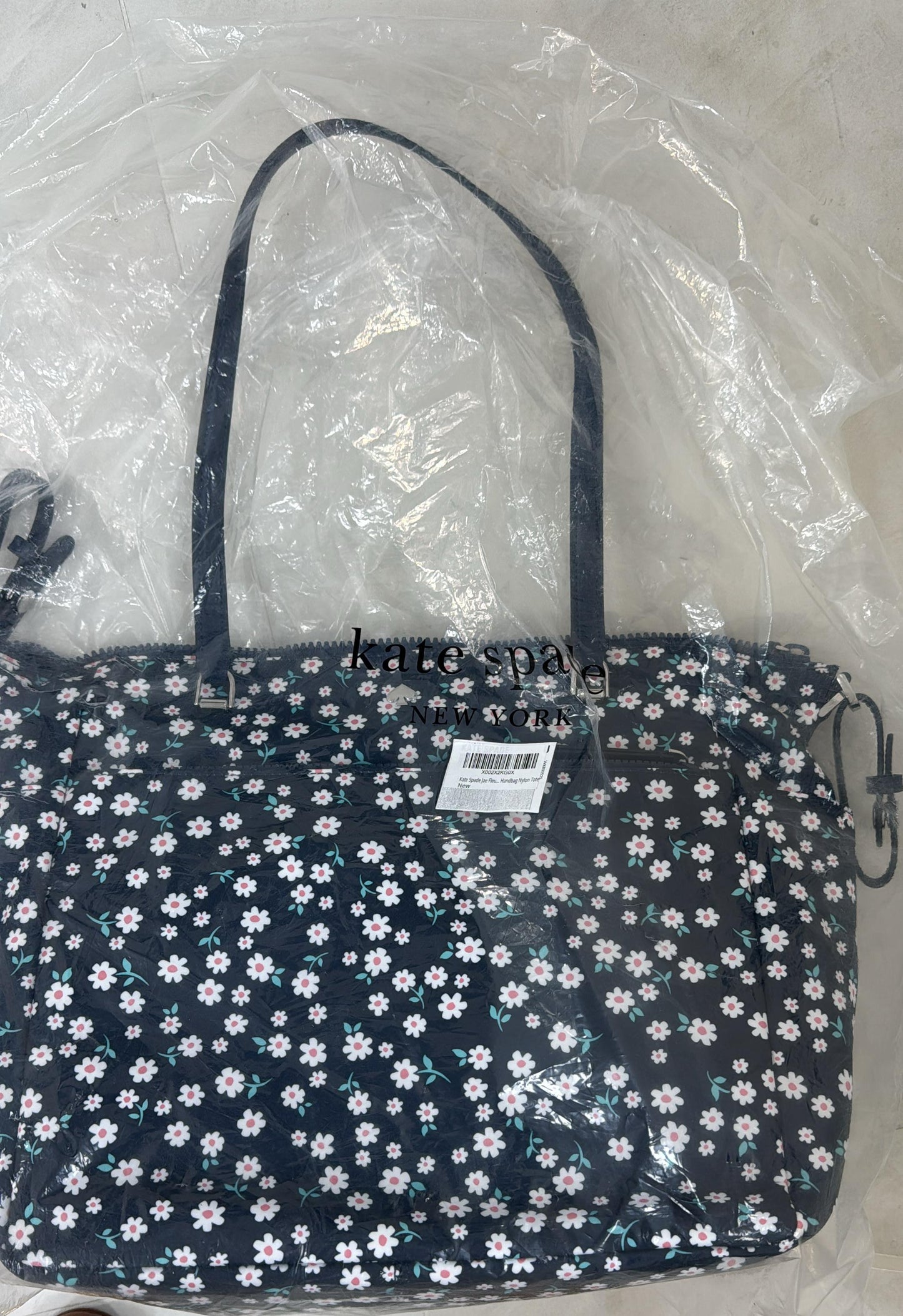 Kate Spade New York Flat Crossbody Jae Fleurette Toss - Blue Multi