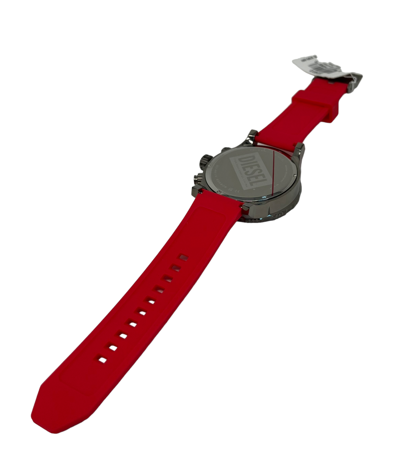 Diesel Men's Double Down 2.0 Chronograph Red Silicone 51 mm Watch DZ4613 $230