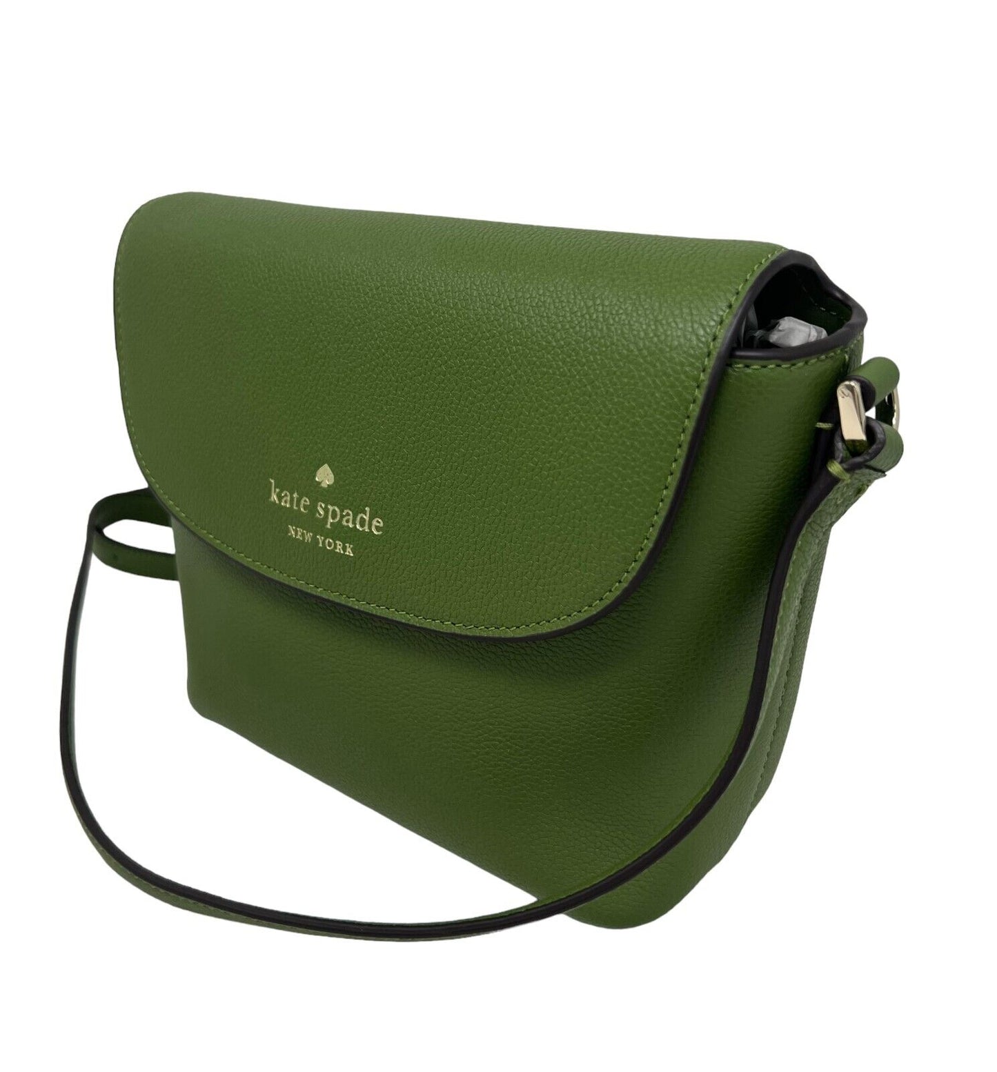 Kate Spade Emmie Flap Leather Crossbody Bag Kelp Forest K8215 $299