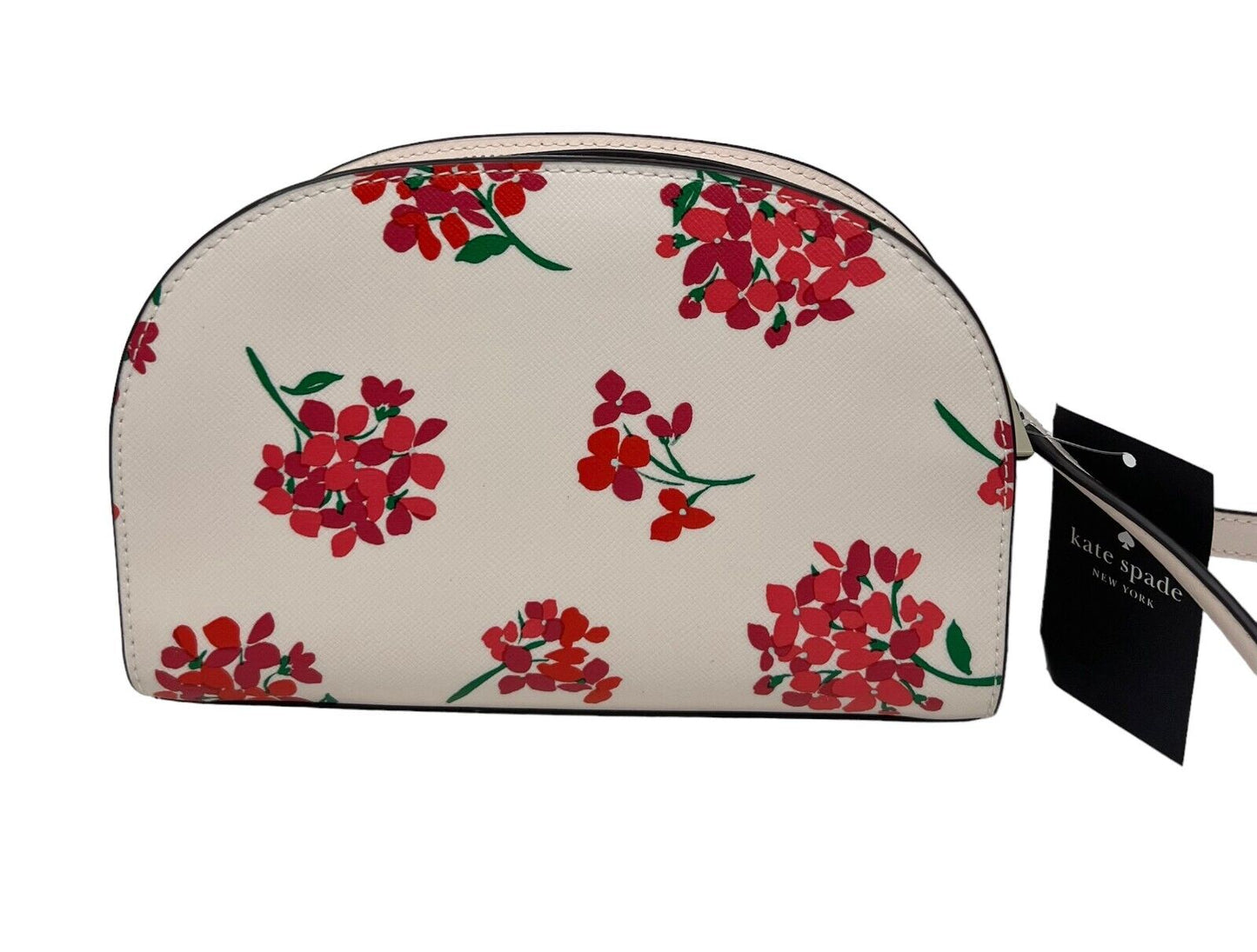 Kate Spade Perry Coastal Floral Leather Peach Dome Crossbody Bag K8676 $279