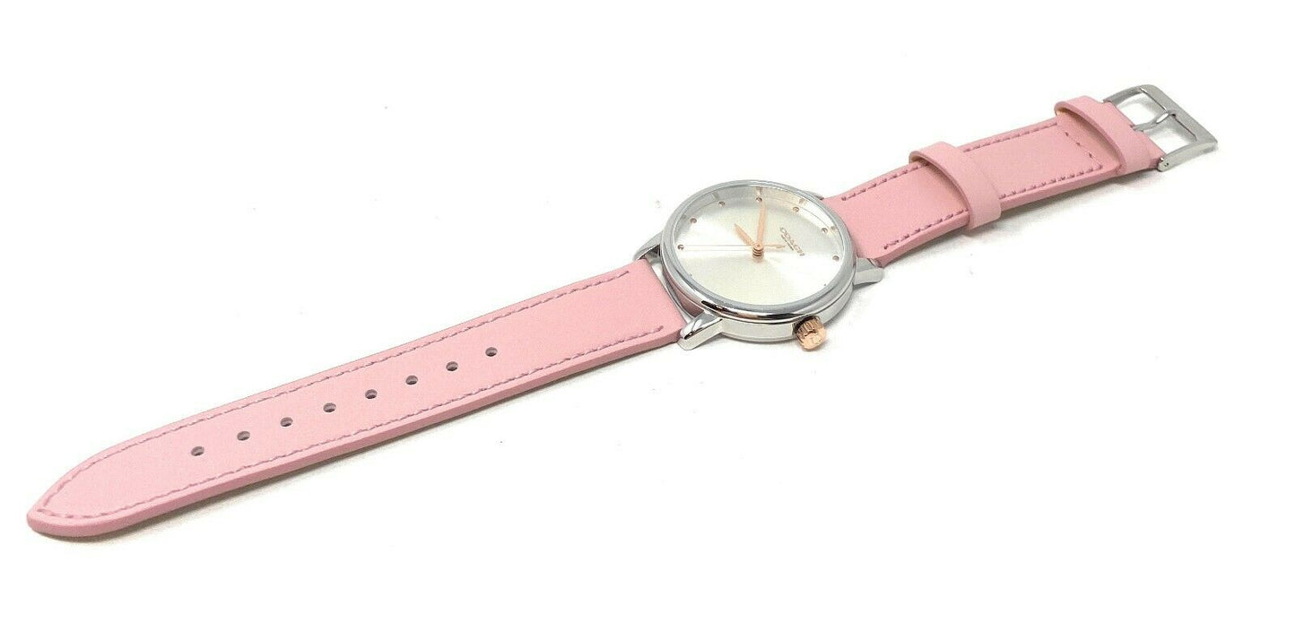 Coach Women's Perry Rose Silver Dial Gold Rose Watch 36mm 14503582