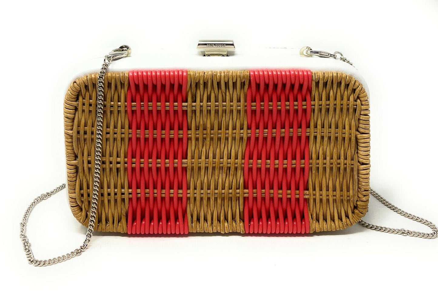 Kate Spade Kitt Wicker Clutch Crossbody Wallet PXR00413 $248