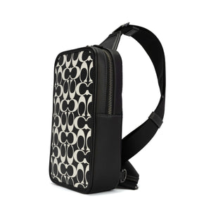 Coach Sullivan Pack In Signature Canvas - Gunmetal/Black/Chalk – additional photo 2