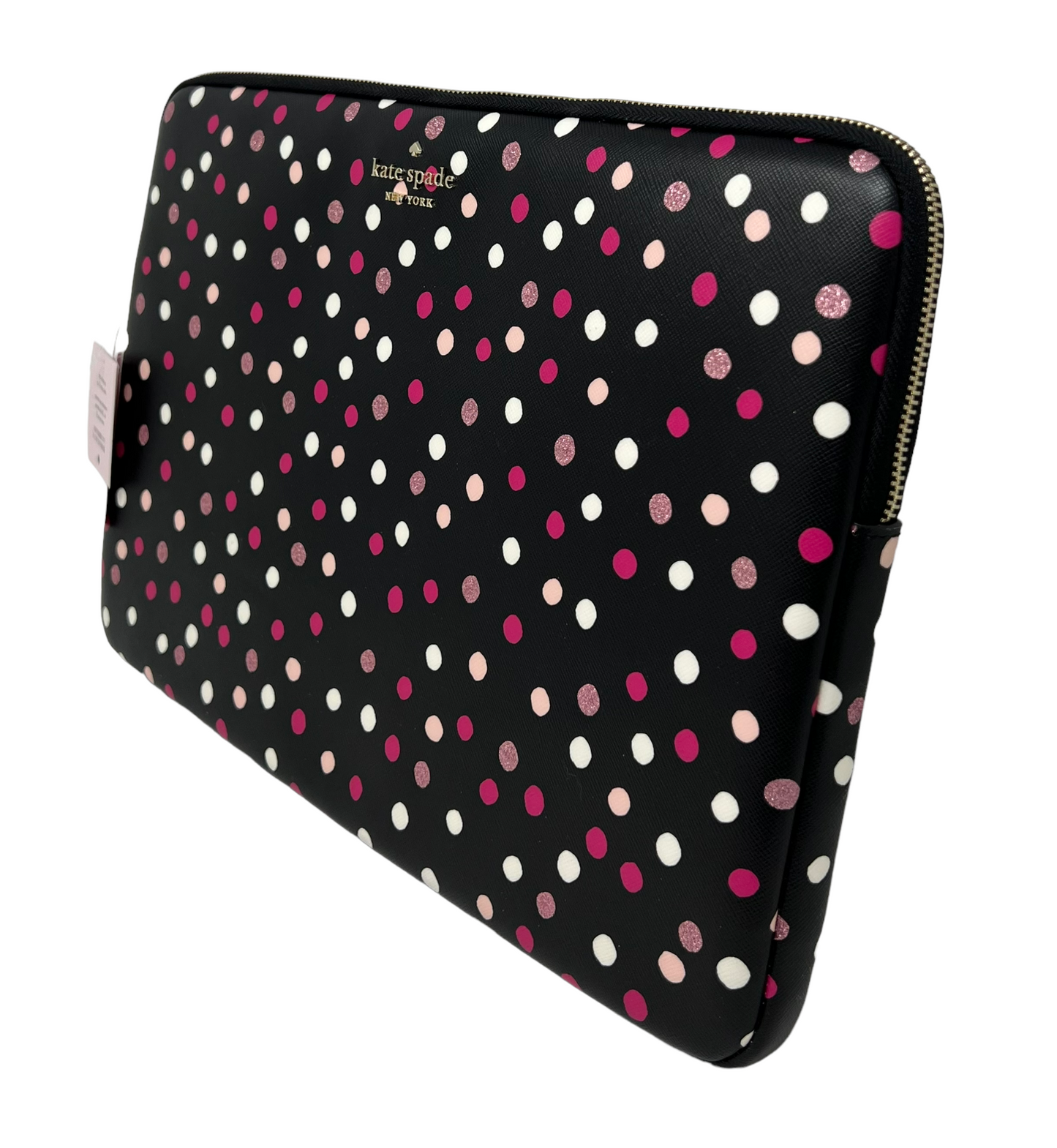 Kate Spade 15" Universal laptop Sleeve Glitter Dot Printed Staci K9442 $129