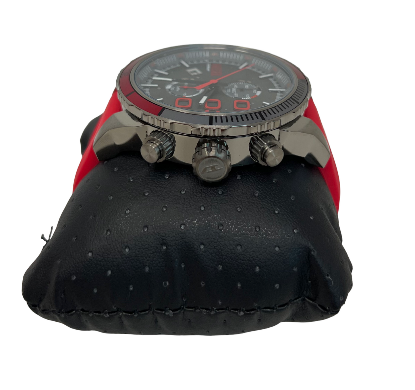 Diesel Men's Double Down 2.0 Chronograph Red Silicone 51 mm Watch DZ4613 $230