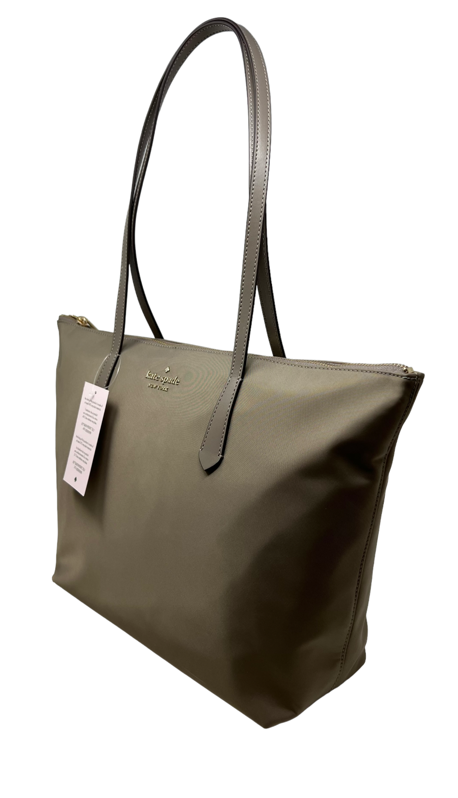 Kate Spade Kitt The Little Better Nylon Large Top Zip Thunder Tote K6031 $299