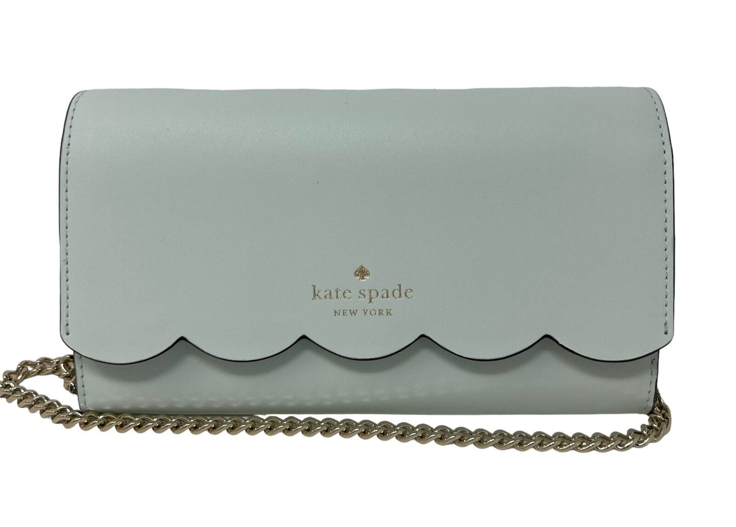 Kate Spade Gemma Lime Sherb Smooth Leather Wallet on a Chain Bag WLR00552 $249
