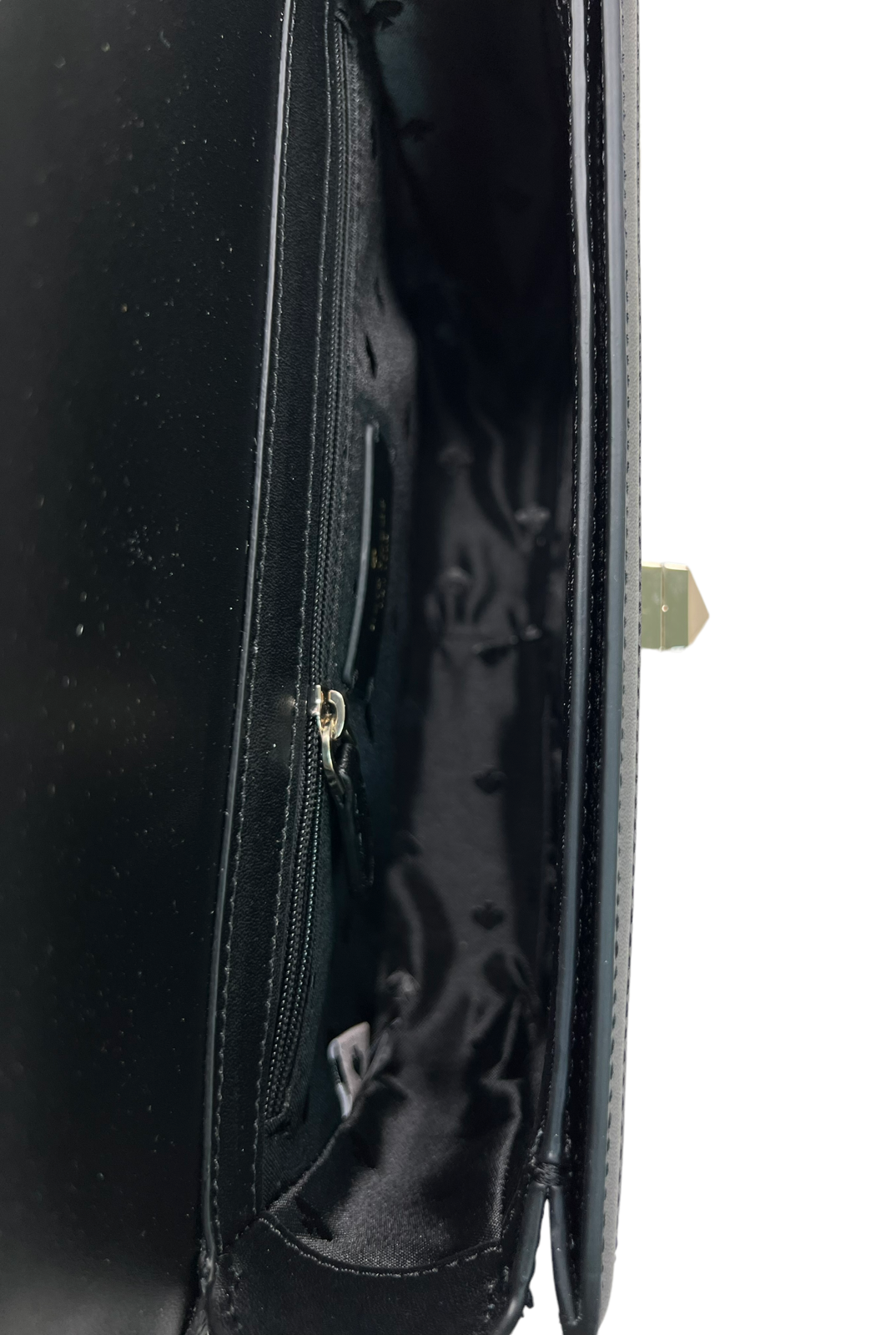 Kate Spade Audrey Orchard Toss Embroidered Apple Handle Flap Turnlock Bag Black