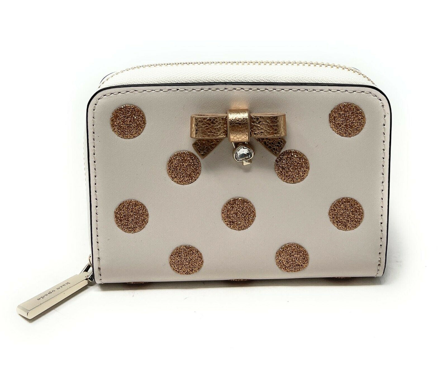 Kate Spade Glitter Other Wrapping Party Small Zip Around Wallet Credit Card