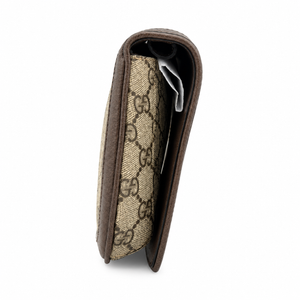 Gucci Blondie GG Supreme Clutch Bag Beige Ebony Canvas Gold Logo – additional photo 5